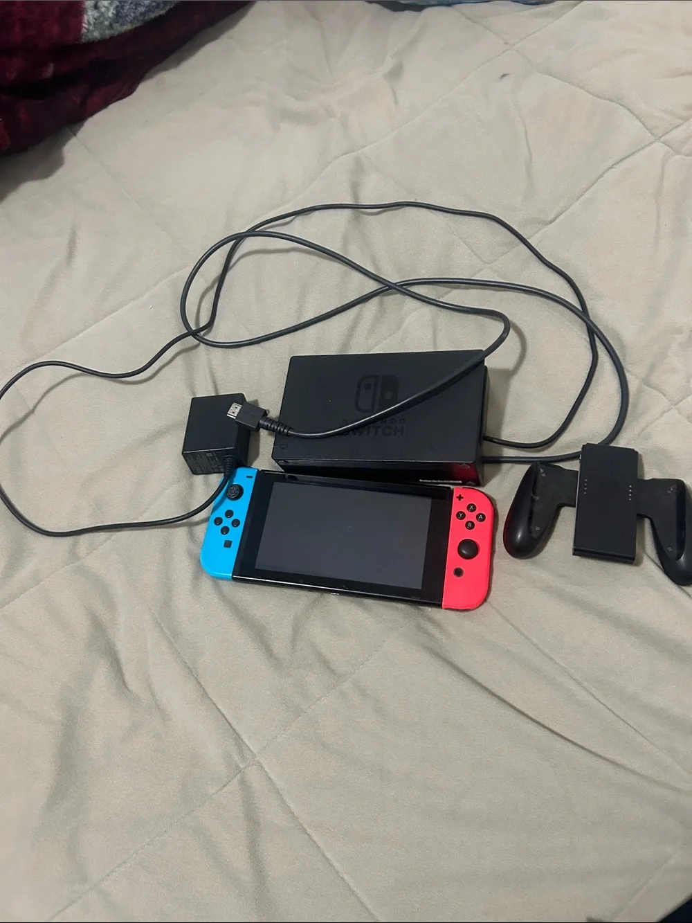 Nintendo Switch with Blue & Red Joy-Con Controllers
